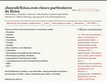Tablet Screenshot of clasesdefisica.com